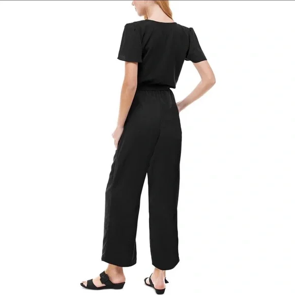NWT-Kingston Grey Black Ruffle Jumpsuit (size XXL) - Picture 2 of 2